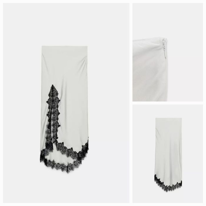Шикарна спідниця Zara zw collection з мережевом. Хіт сезону. New