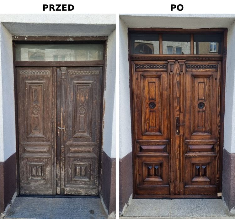 Renowacja drzwi drewnianych | Drzwi zabytkowe | Dolny Śląsk |