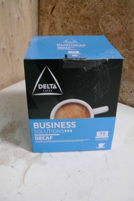 Caixa de cápsulas de café Delta Business Solutions.