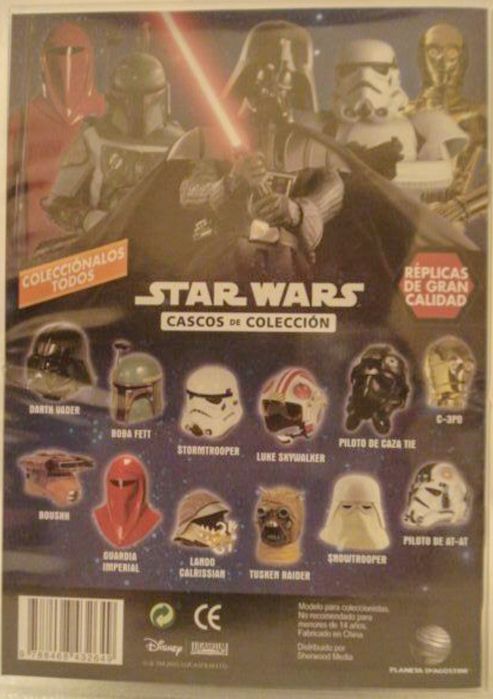 Colecção de 3 capacetes de Star Wars por DeAgostini - ano 2015