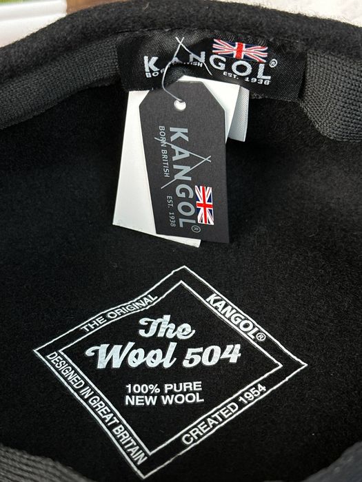 Берет Kangol кепка жиганка бандитка кепа беж/чорна М/Л