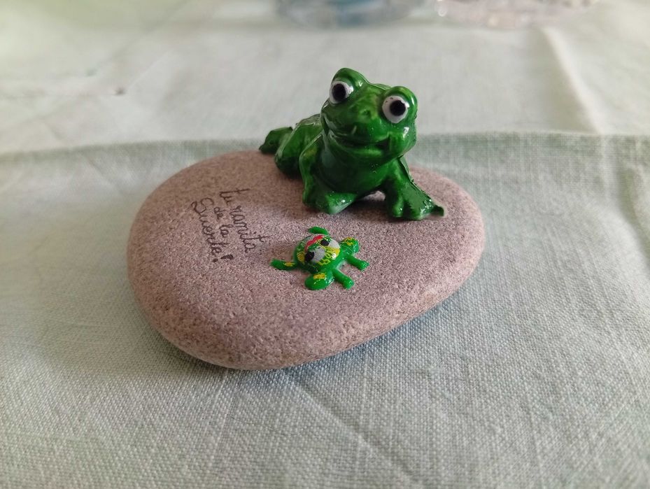 Rã da sorte, em resina 3D