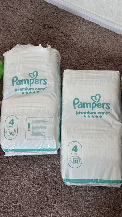 Підгузки Pampers Premium Care Розмір 4 (9-14 кг) в упаковці 104 шт.