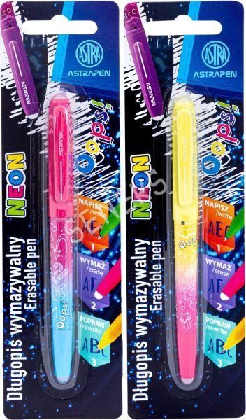 Długopis Wymazywalny Astrapen Oops Neon Astra Art-Pap