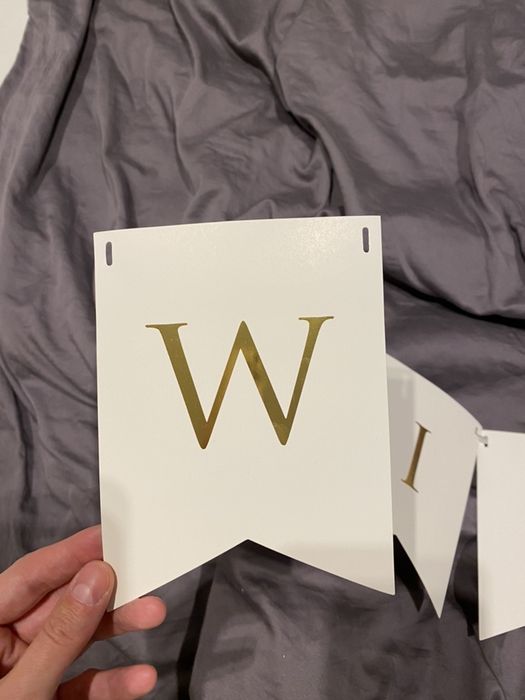 Girlanda Witamy kolor zloty