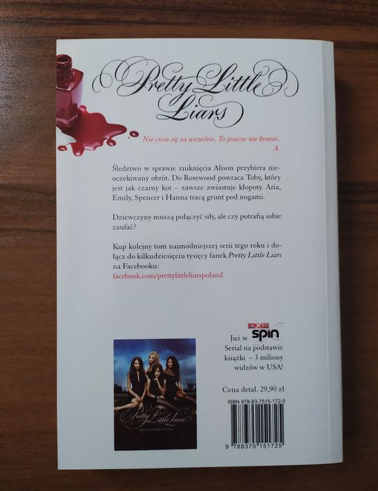 Zestaw książek Pretty Little Liars Sara Shepard (tomy I-IV)
