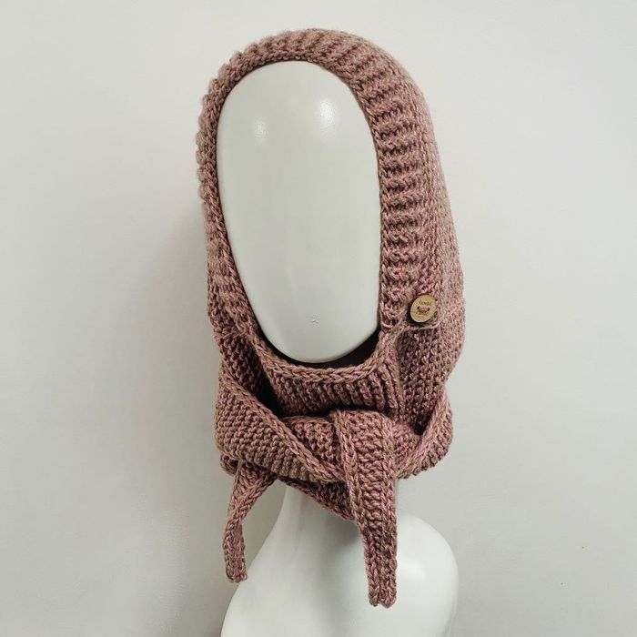 Balaclava kominiarka kaptur z szalikiem zamiast czapki