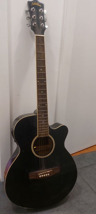 Guitarra Eletroacústica StarSun (Preta com Cutaway)