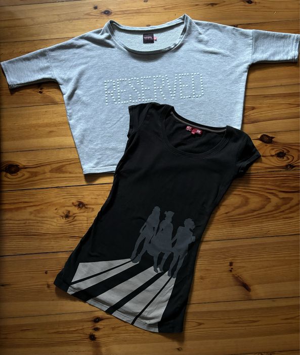 Bluza Reserved r.s i koszulka cropp r.xs