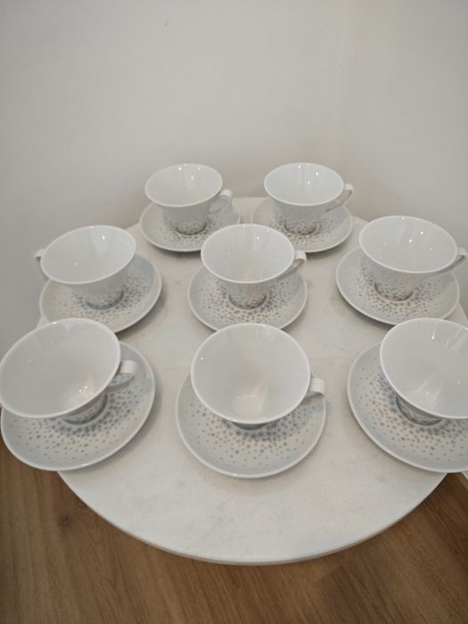 Conjunto de 8 chávenas chá SPAL porcelanas