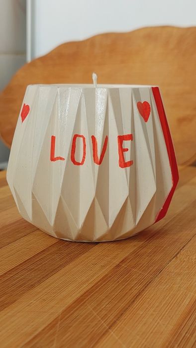 Свеча в кашпо свічка в кашпо