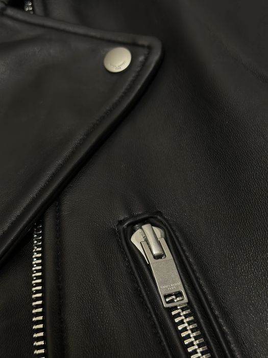 Куртка шкірянна  YSL (S) іде як оверсайз бу