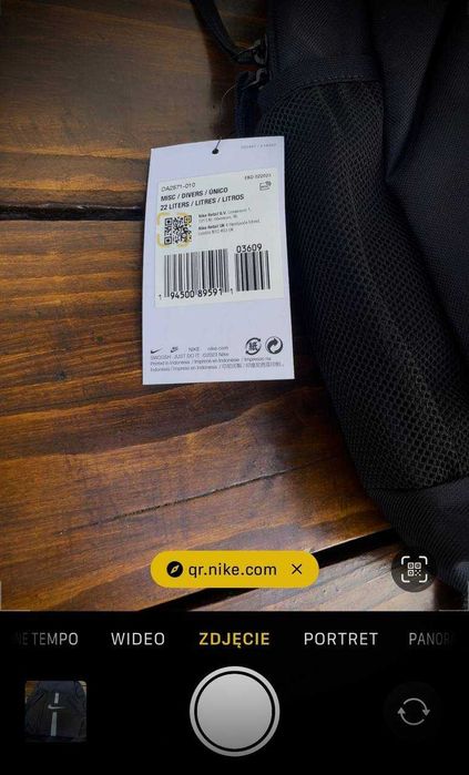 Plecak Nike Nowy 100% Oryginalny Szkolny Treningowy Młodzieżowy Czarny