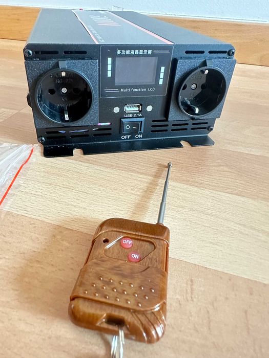 [NOVO] Inversor / Conversor • 2500W/5000W • Onda Pura • Comando • EU64739029532291123