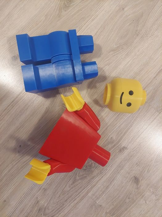 Ludzik LEGO, wysokość 40cm, druk 3D