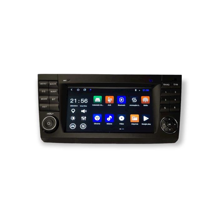 Rádio 2 DIN Android para Mercedes Classe E W211 - Novo Garantia