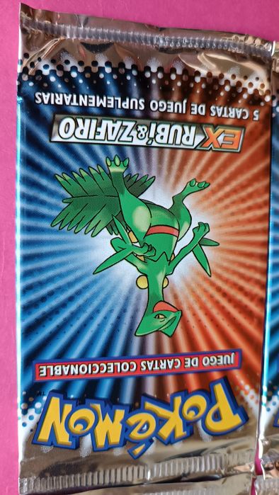 Pokémon Selados conjunto 4 boosters Ex Ruby & Sapphire Art Set 2004