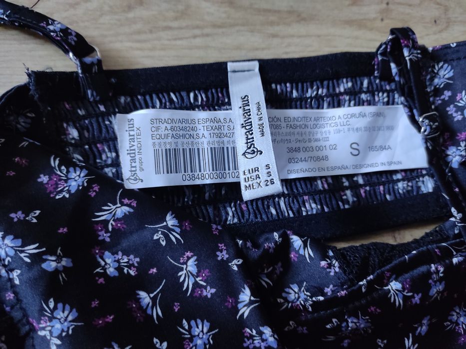 Top damski biustonosz stanik bustier regulowane ramiączka koronka