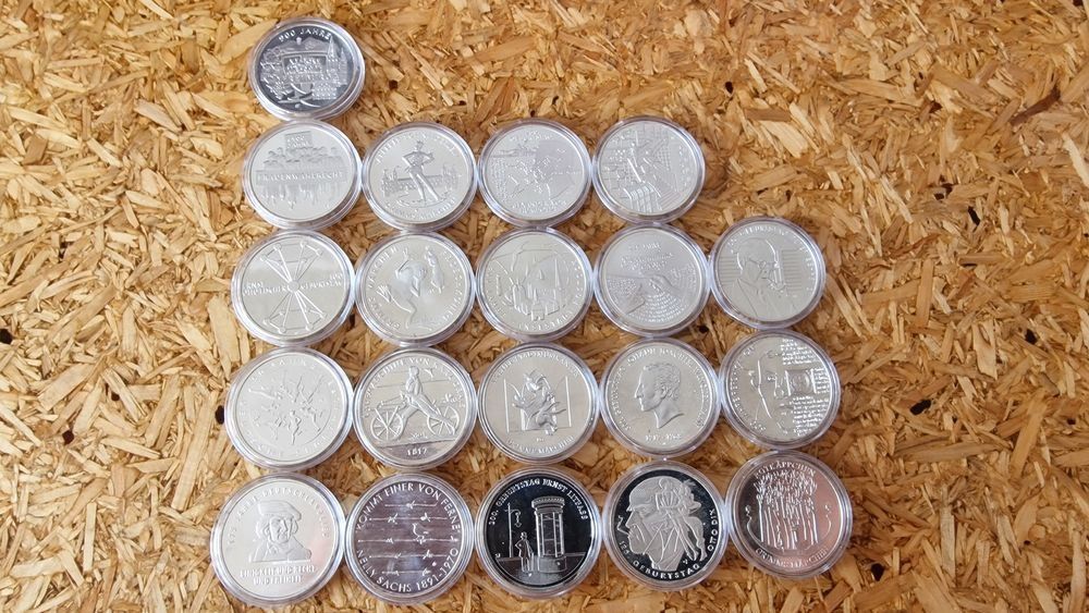 20x srebrne niemieckie 20 EURO, pr.925