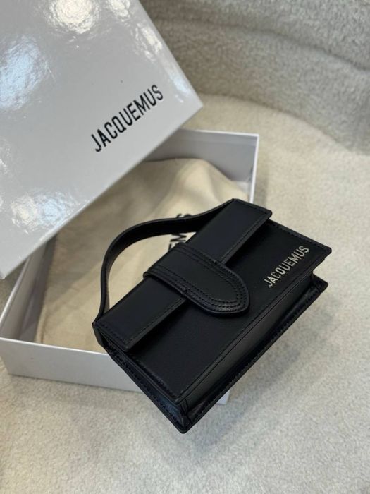 Сумка Jacquemus в коробці чорна і коричнева менша