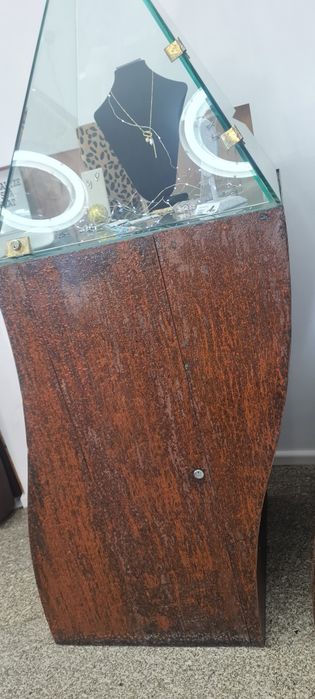 Expositor vidro,metal .