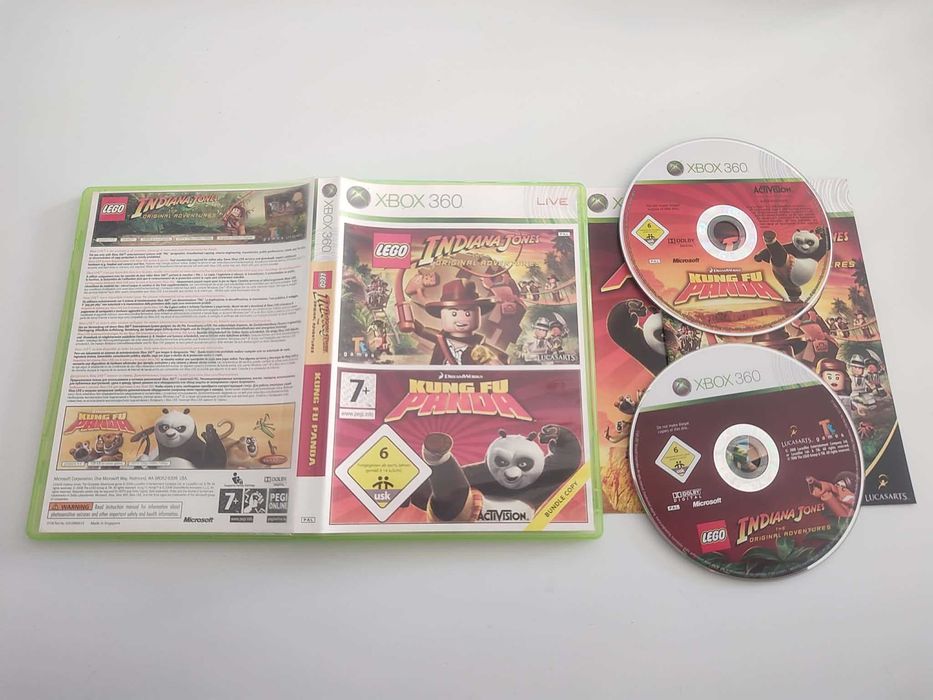 Xbox 360 gra Lego Indiana Jones + Kung Fu Panda