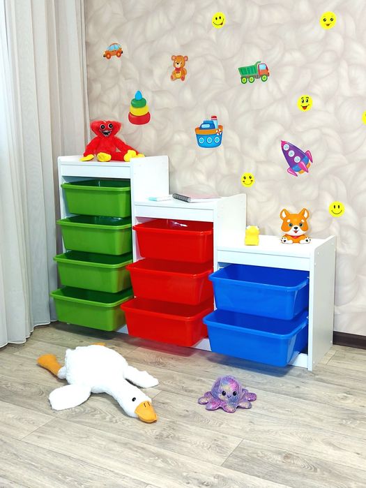 ‼️ЗРУЧНИЙ‼️Сортувальна станція для іграшок стелаж для іграшок комод