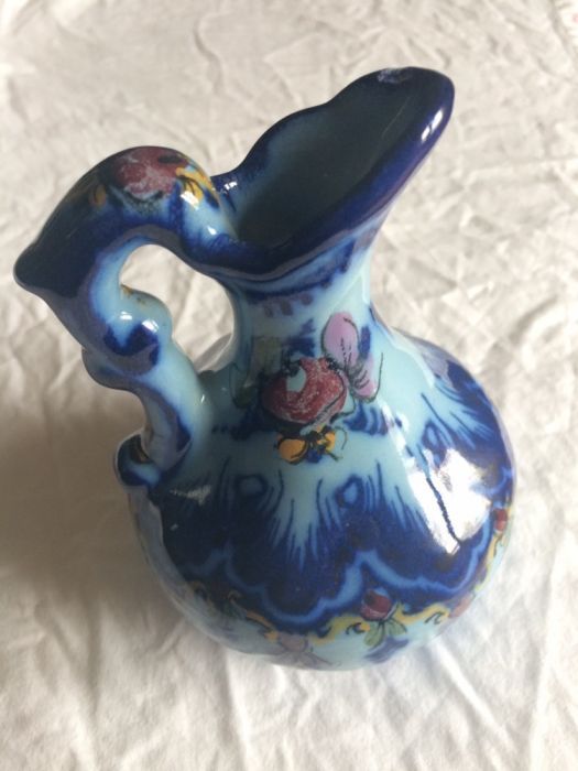 Galheta Vinagre em louça Alcobaça faiança Antiga