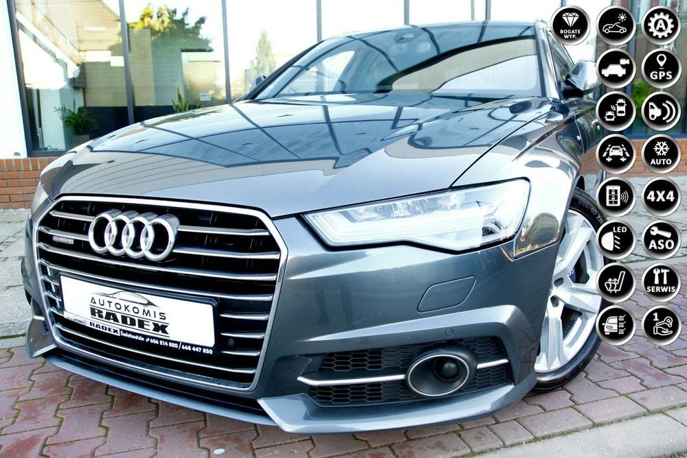 Audi A6 Avant Quattro|Led|Radar|Panorama|Navi|Kamera|Półskóry| SerwisASO|GWARANCJA|