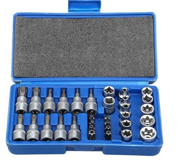 Jogo de  34 peças  TORX Machos e femêas