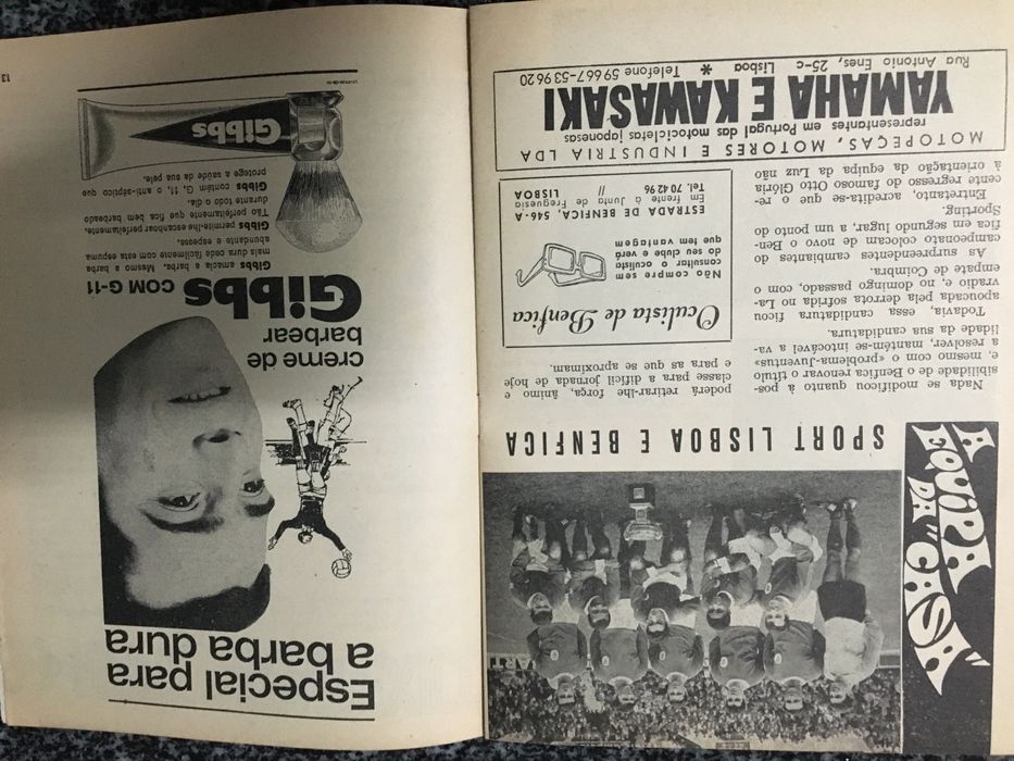 Clássico Benfica-Sporting – Programa Oficial Época 67/68