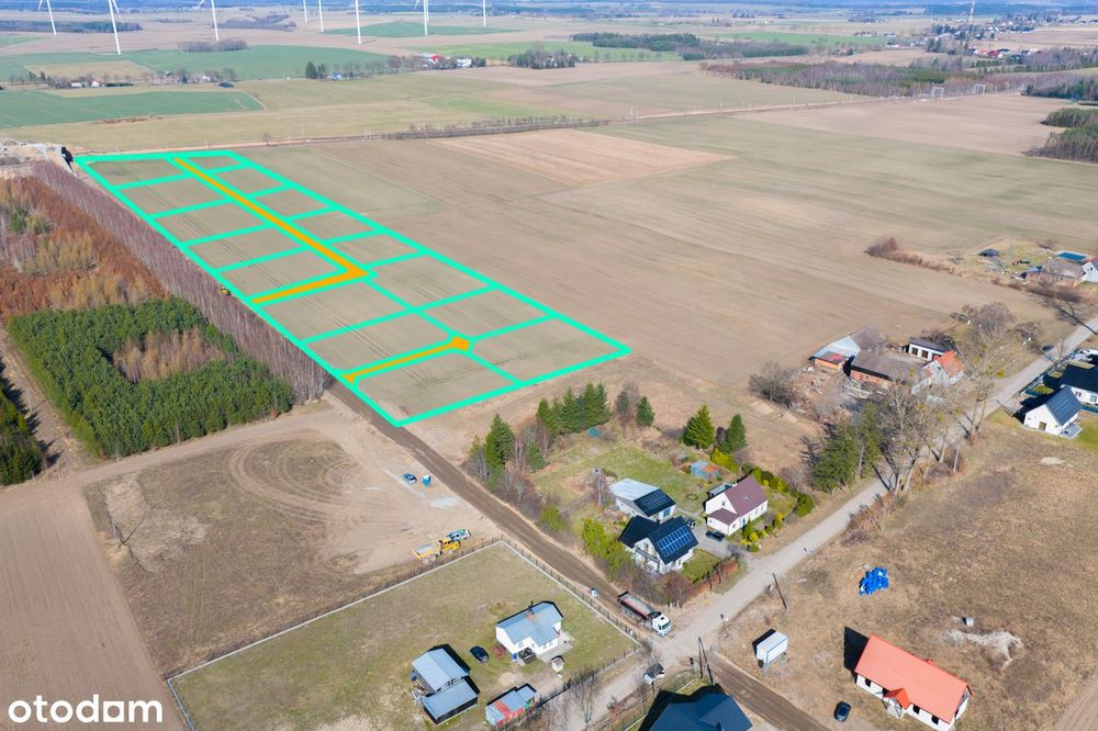 Działka budowlana w spokojnej okolicy z mediami