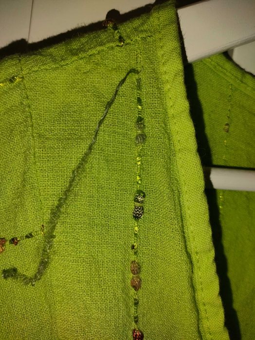 Lniana, włoska suknia, plus size