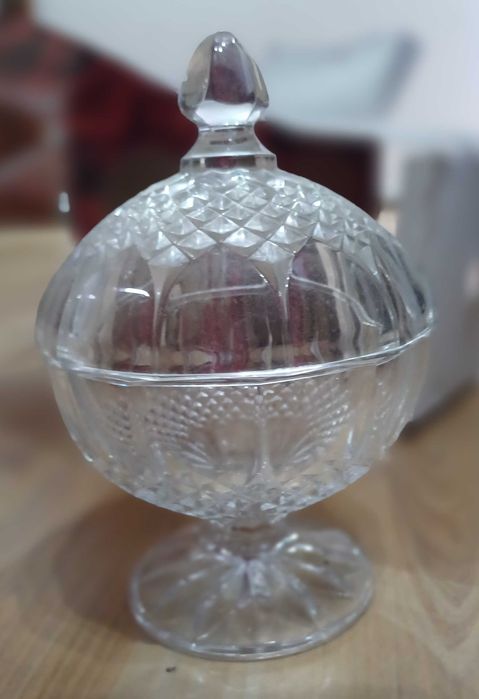 Boleira de cristal nova