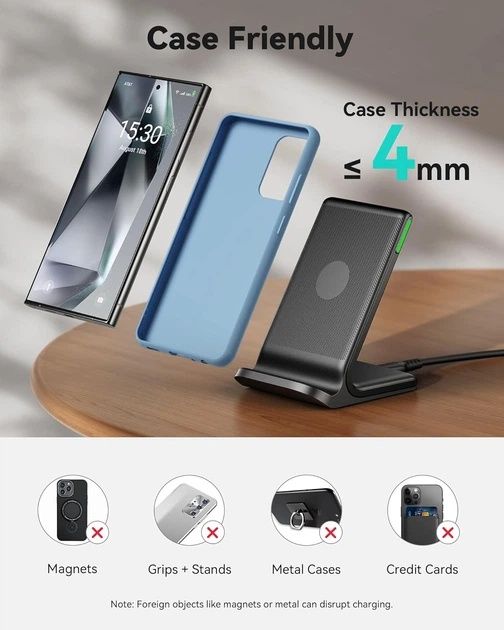Нова бездротова зарядка INIU 15W Wireless Charger Stand (WI-211)