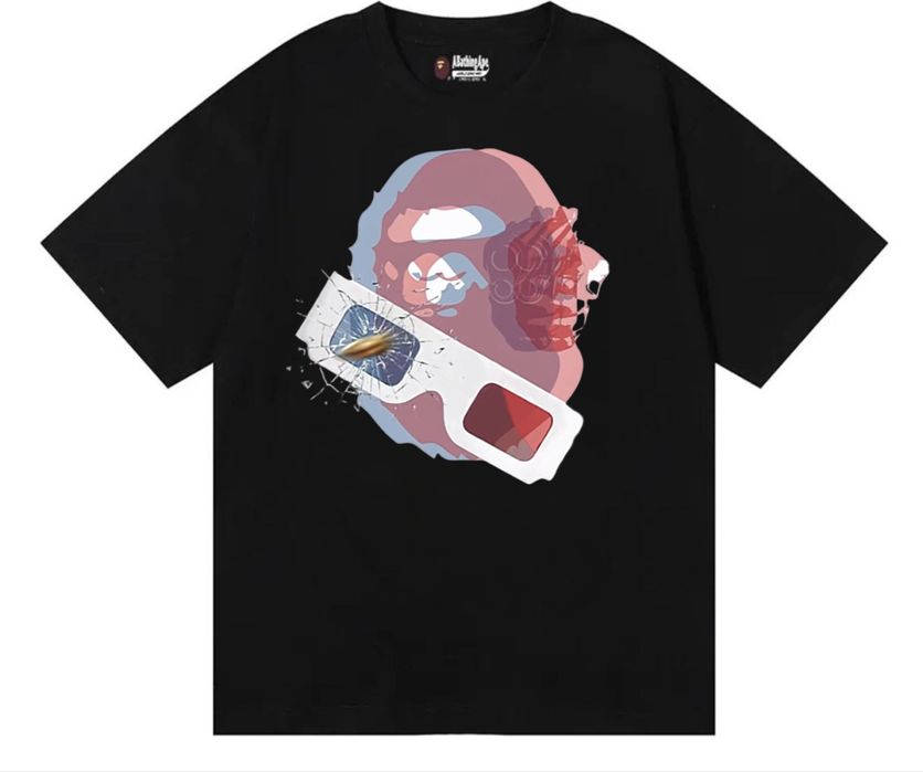 Футболки Bape Logo унисекс бейп черные белые унисекс новника