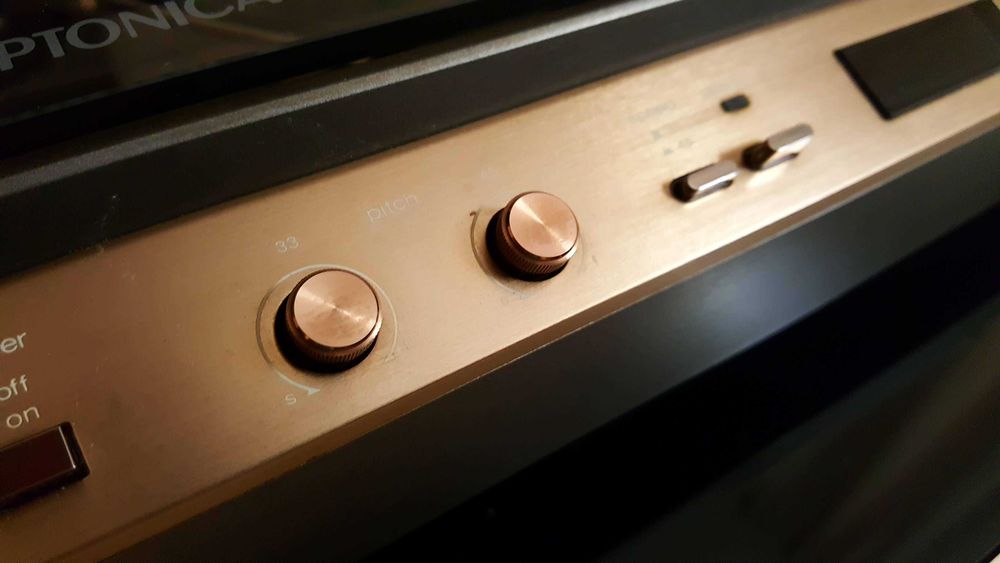 Gramofon Optonica Sharp RP 7100  stan idealny gold-grafit