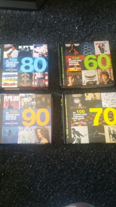 Livro 100 melhores álbuns c/fotos Rolling stones pôster metal