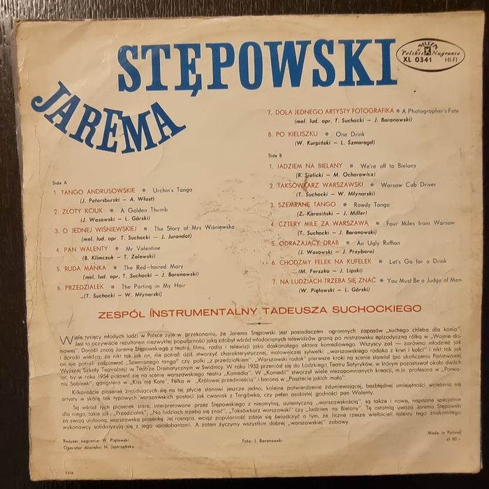 Szmerane Tango - Jarema Stępowski