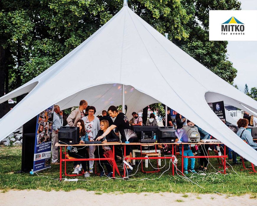 Wynajem namiotów typu gwiazda od producenta Mitko