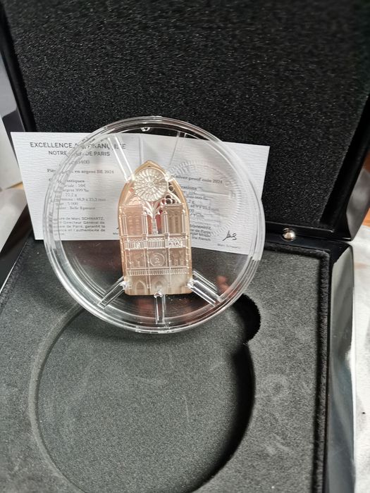 Moeda prata Notre-Dame