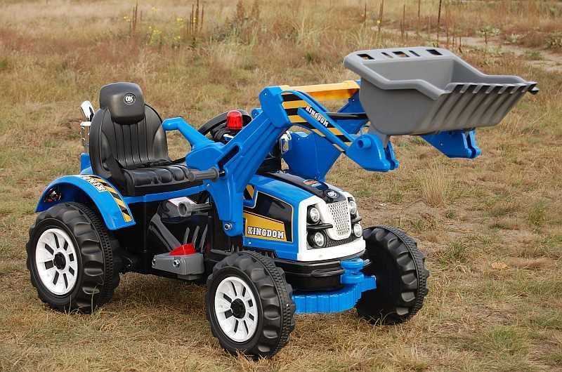 Autko na akumulator MOCNY TRAKTOR Z ŁYŻKĄ KINGDOM z pilotem zabawka