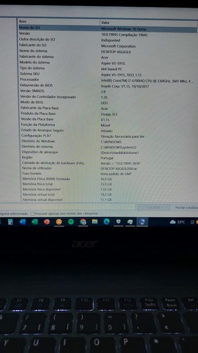 Computador Acer Aspire