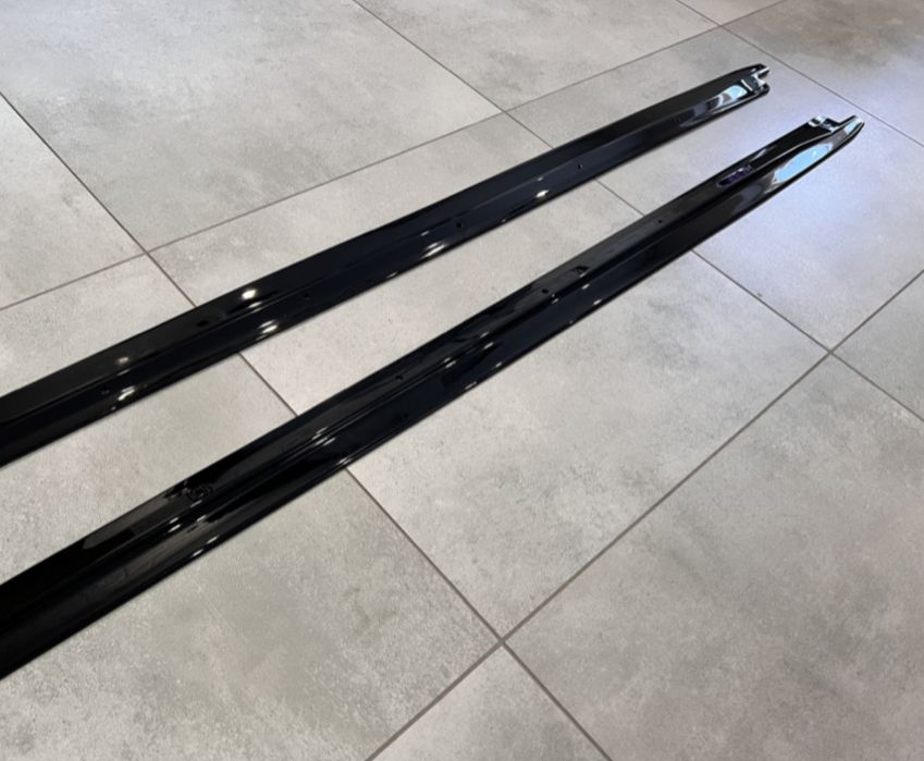 Лезвия под пороги M-Perfomance BMW X5 F15 2шт. черный глянец бмв ф