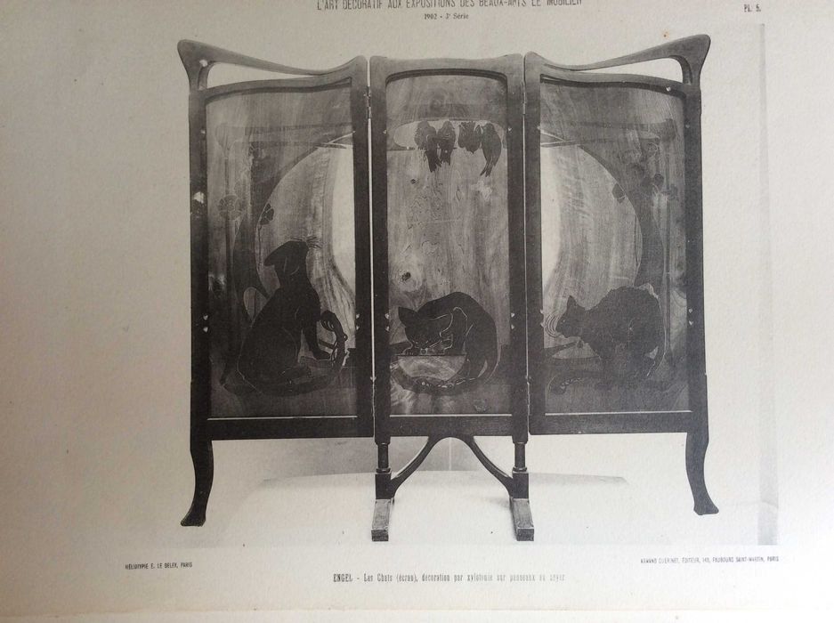 Tema: Mobiliário.  Estampas fotográficas.  Ano 1902.  Public. n.º 1