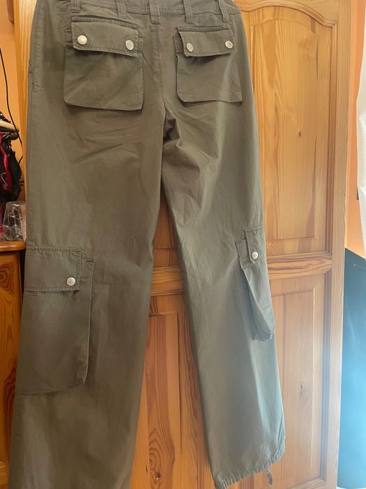 Długie , damskie spodnie khaki