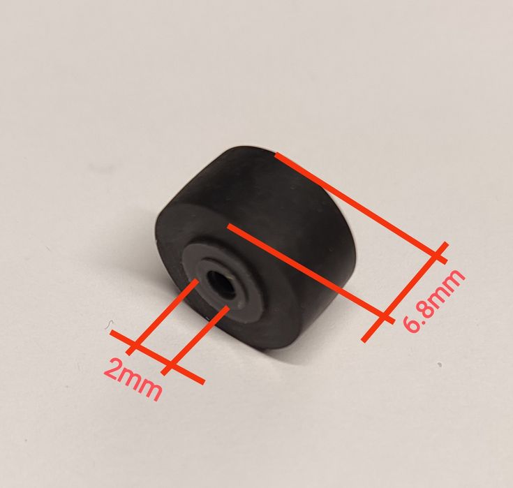 Rolka dociskowa magnetofonu 13.5x8x6.8x2