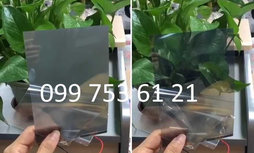 Умная пленка Smart film - затемняющая пленка для ванной, офиса, авто