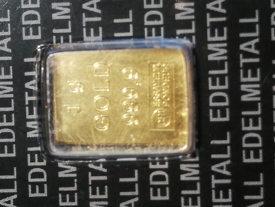 Barras de ouro fino