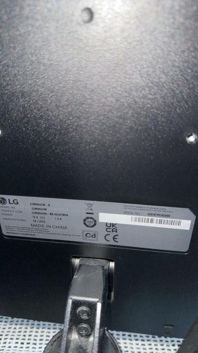 Monitor LG 32MN500M-B   60HZ 32”